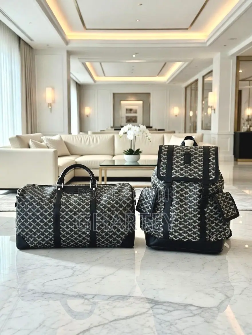 Luxury Signature Travel Set – Designer Duffel Backpack Duo