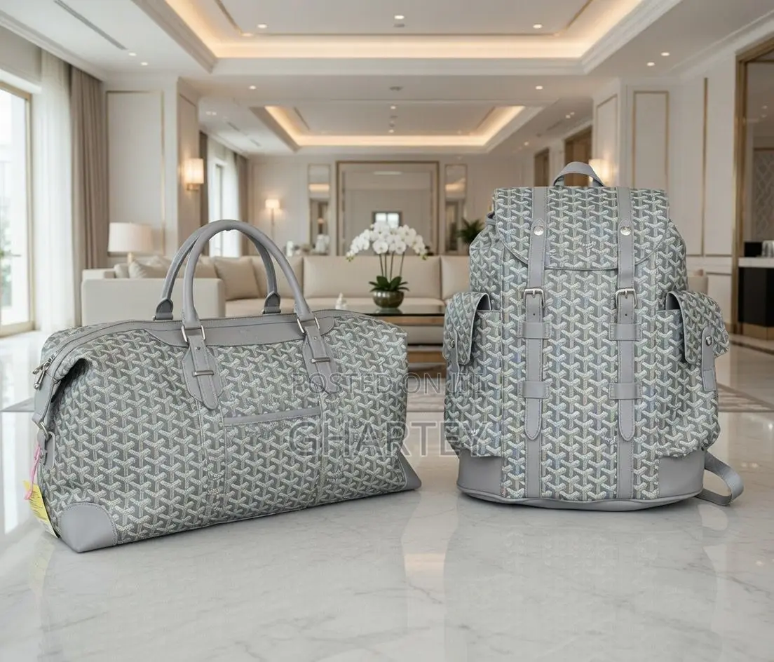 Luxury Signature Travel Set – Designer Duffel Backpack Duo