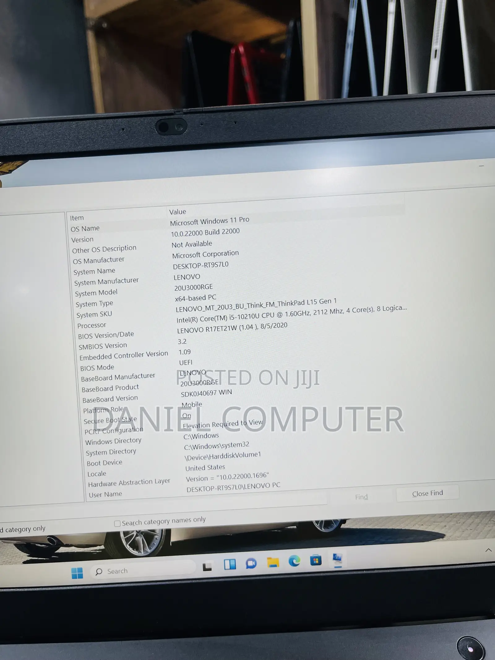 Laptop Lenovo Thinkpad L15 Gen 3 8GB Intel Core i5 SSD 256GB