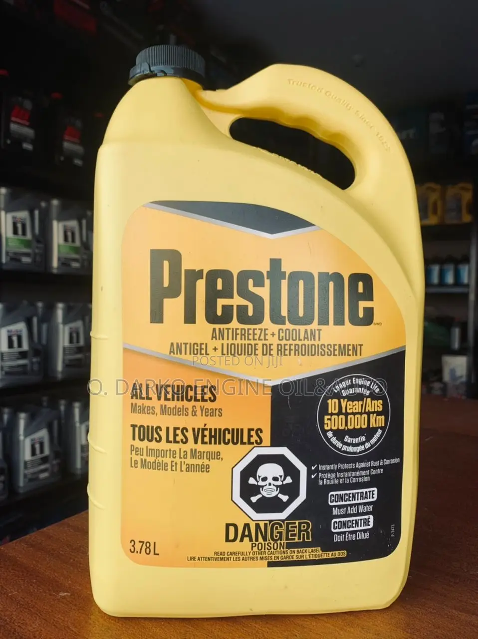 Prestone Coolant for All Vehicles 3.78l (From Canada)
