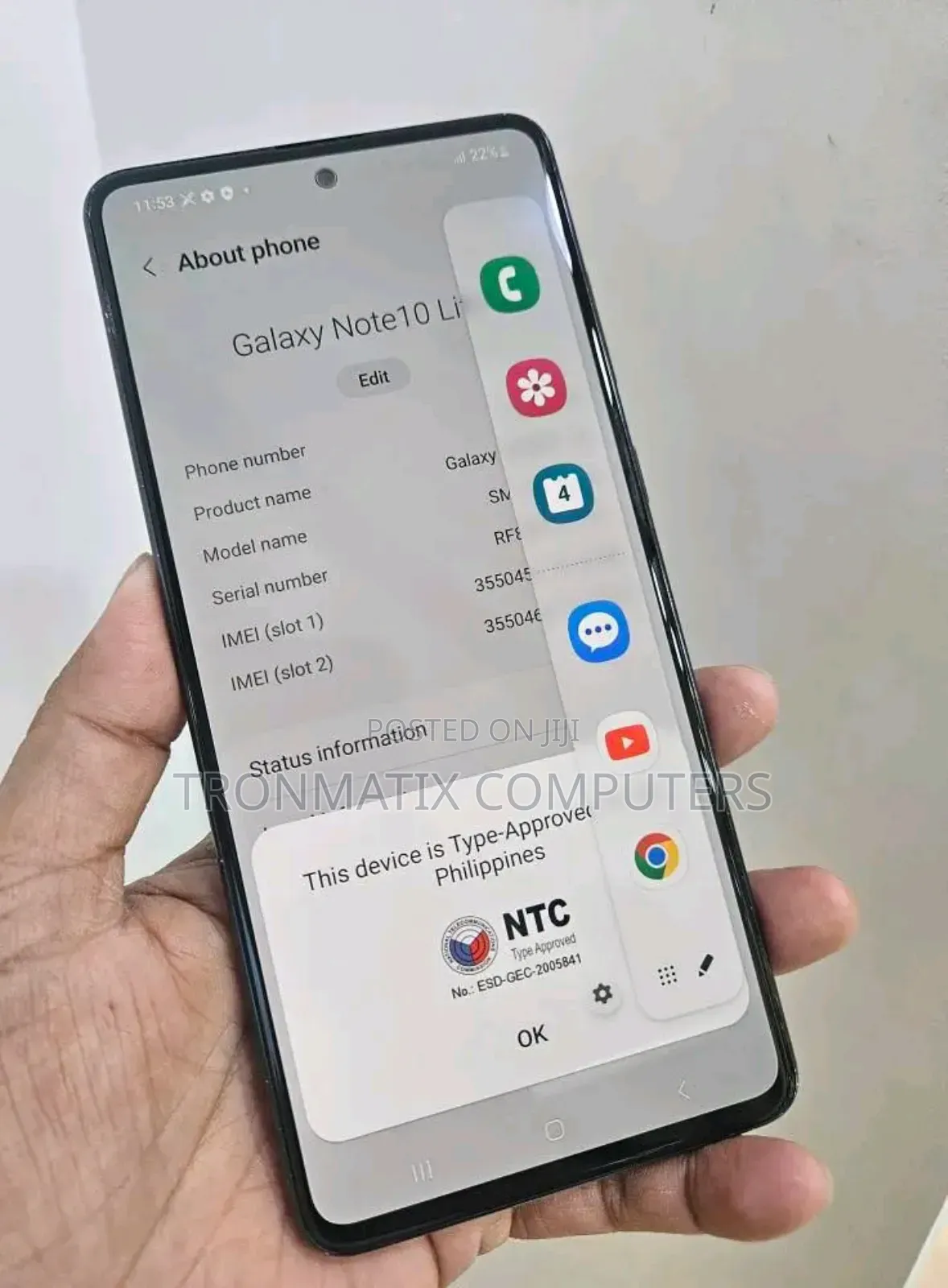 Samsung Galaxy Note 10 Lite 128 GB Black
