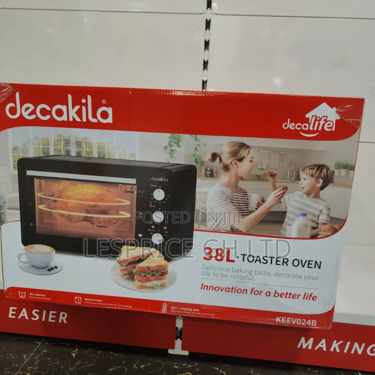 Decakila 38l Toaster Oven 1600w