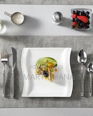 Dinner Plates, 8.2 Inch Porcelain White Dinner Plates Set Of 6 Ceramic
