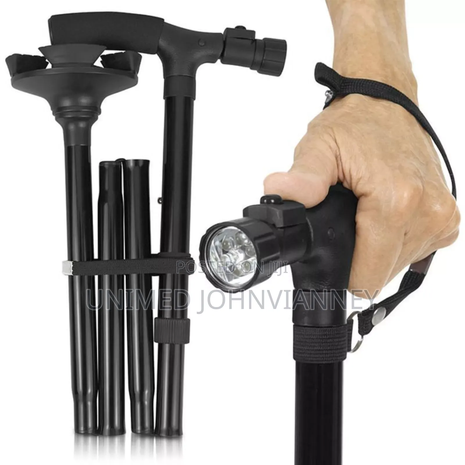 Foldable Walking Stick With Light