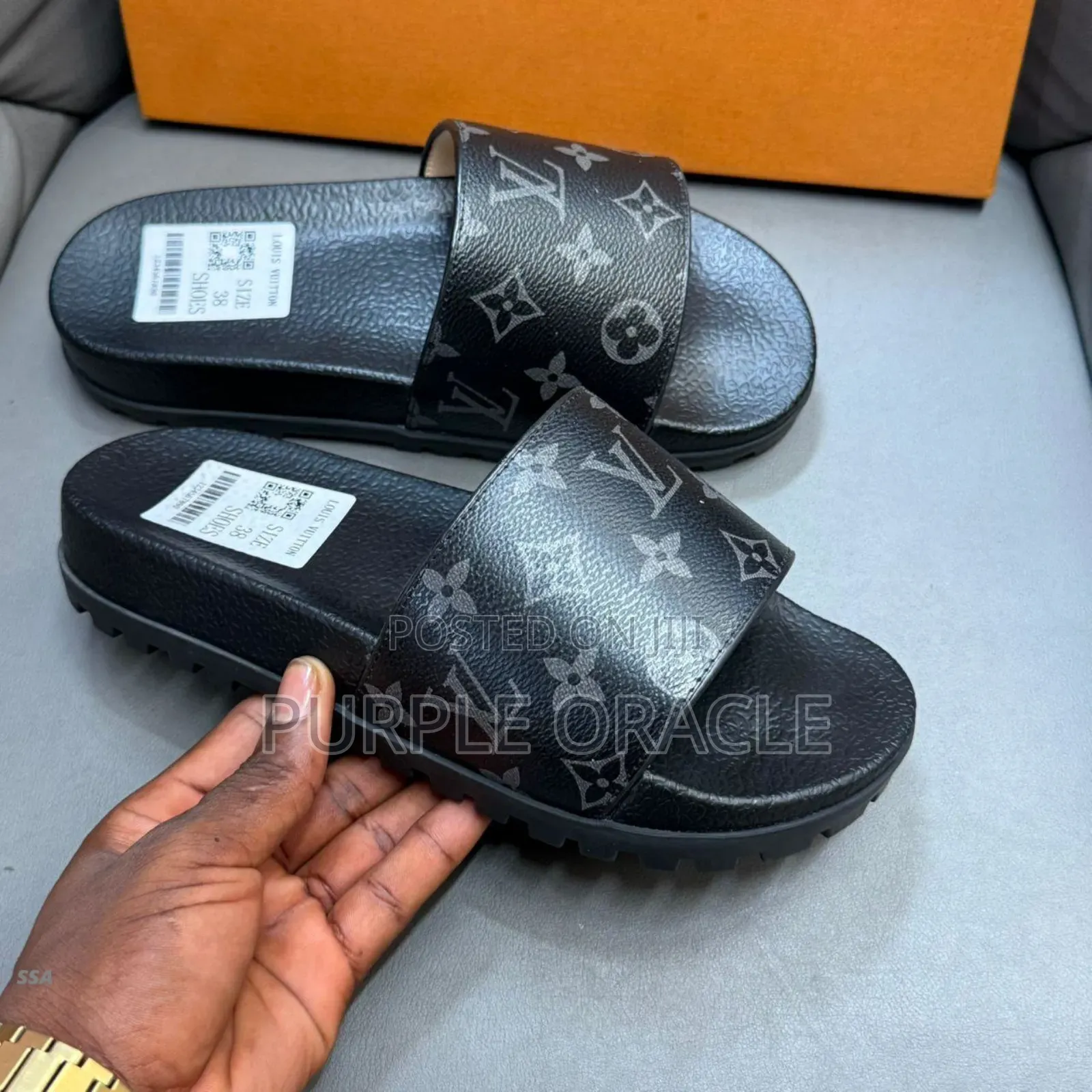 Louis Vuitton Slides for Gentlemen.
