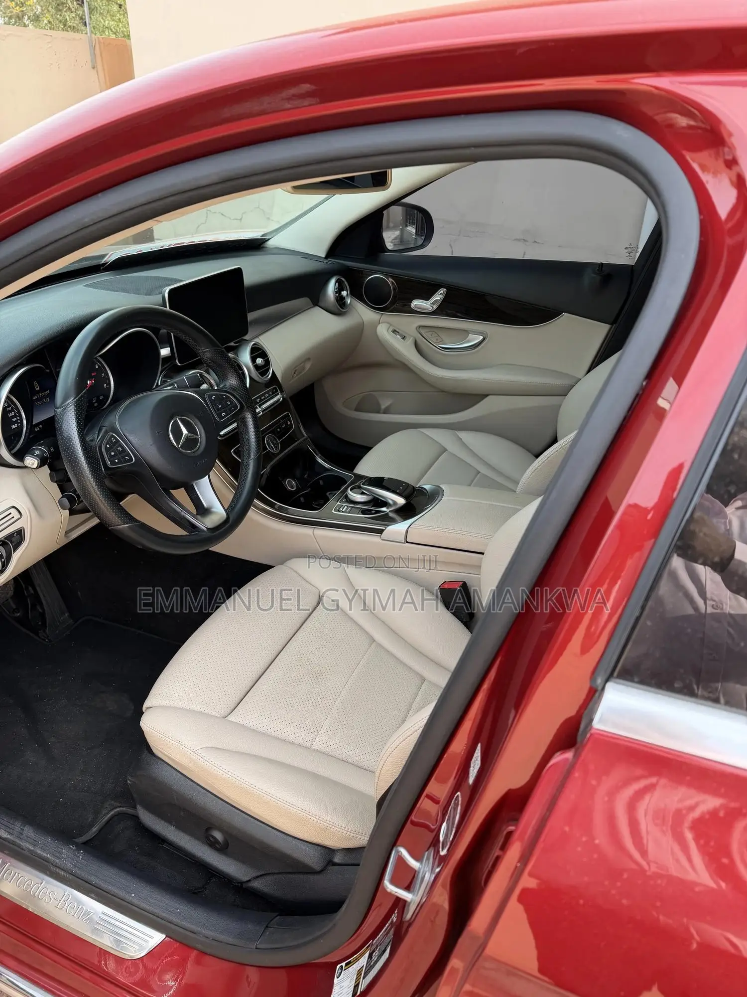 Mercedes-Benz C300 Base 4Matic Sedan AWD (2.0L 4cyl 7A) 2016 Red