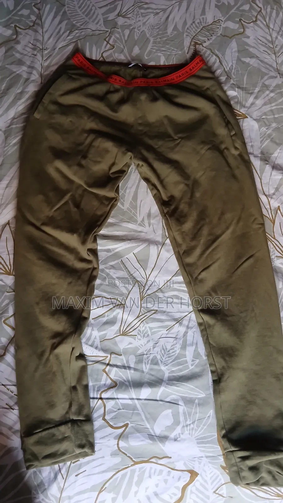 Balmain Paris Green Trousers