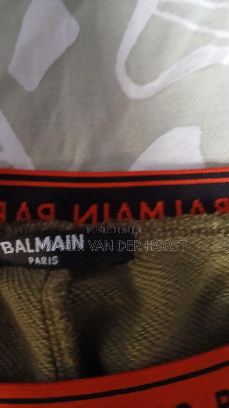 Balmain Paris Green Trousers