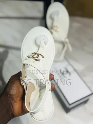White Sandals _ Ladies Chanel Slippers