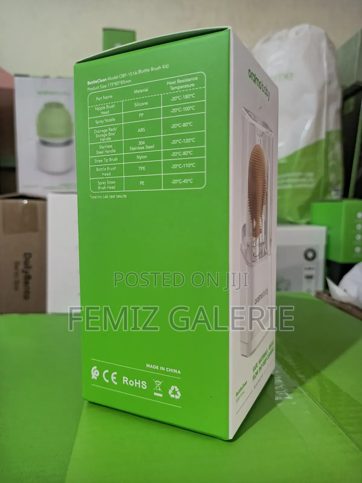 Oraimo Bottleclean Deep Cleaning Baby Bottle Brush Kit