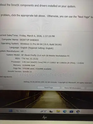 Laptop HP ZBook Firefly G8 16GB Intel Core i7 SSD 512GB