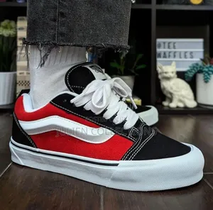 Vans New Skool Knu Red Black