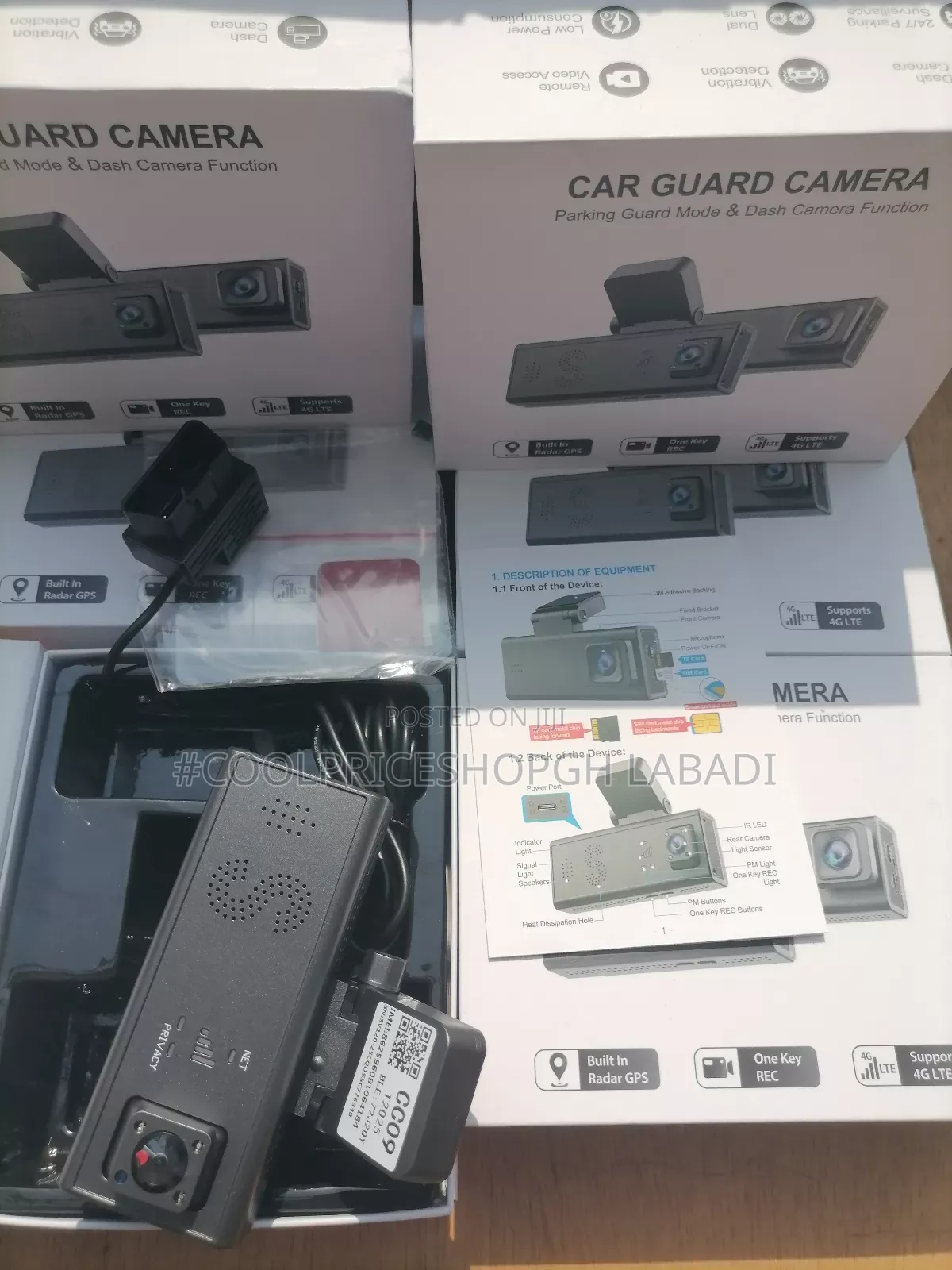 Car 4g GPS Dashcam Recorder Camcorder