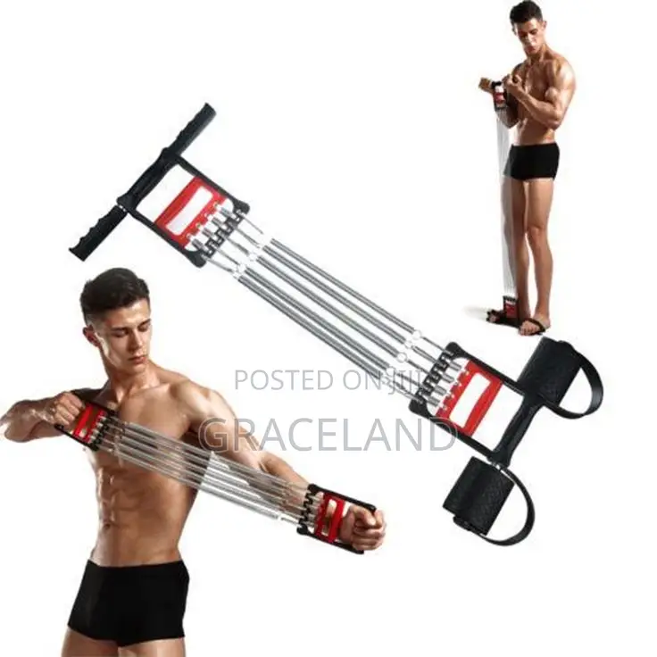 This Is Original 5 Spring Chest Expander 3in1 Pull Stretcher 30kg