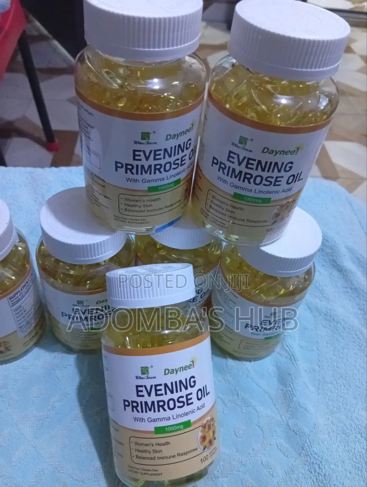 Evening Primrose 1000mg Softgels for Women Health Skin Care.100caps.