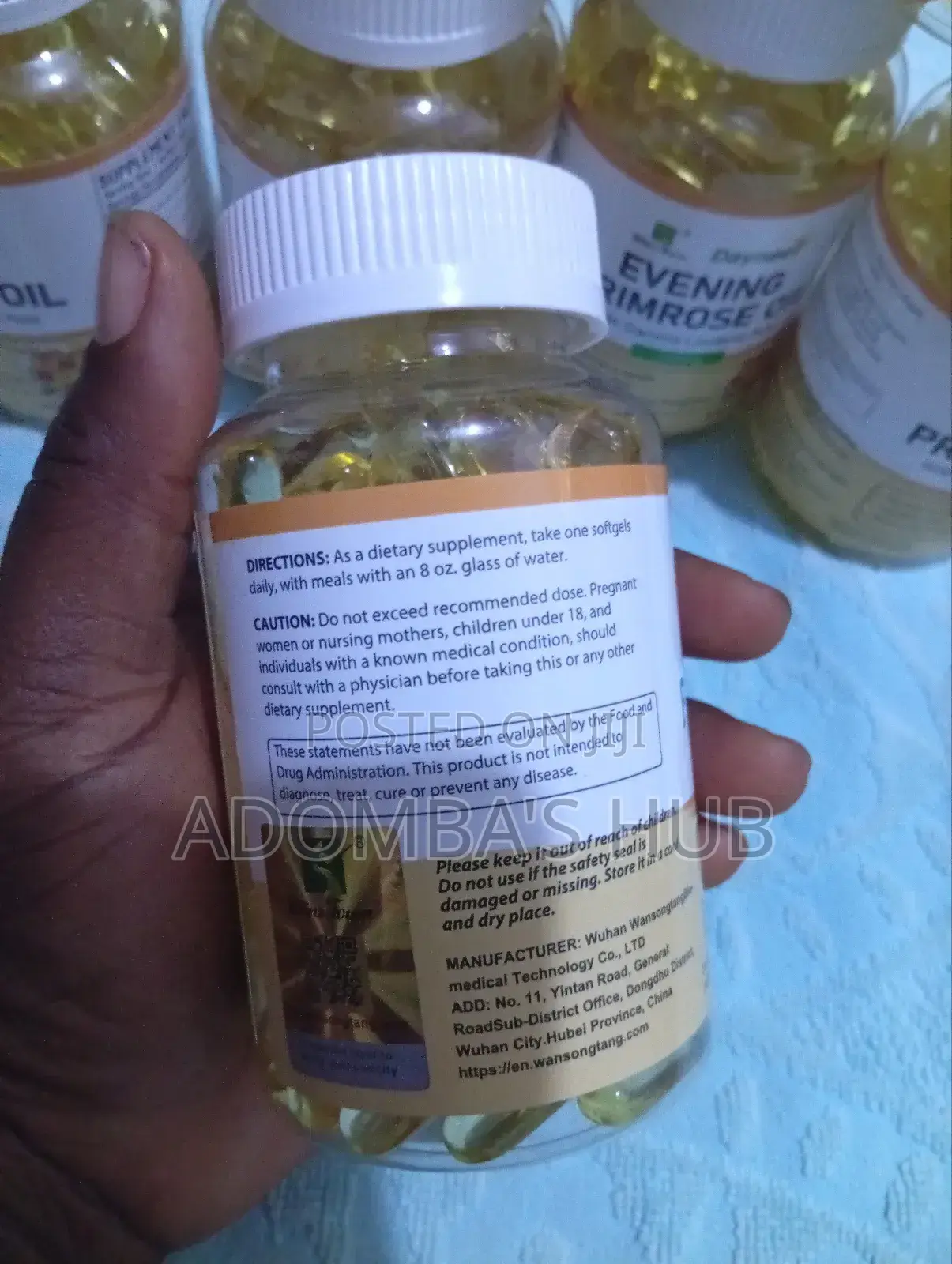 Evening Primrose 1000mg Softgels for Women Health Skin Care.100caps.