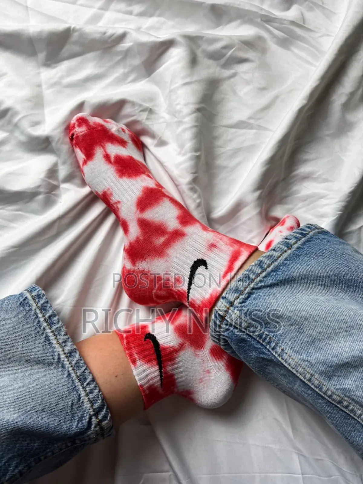 Tie-Dye Nike Socks (Green, Orange, Blue, Pink)