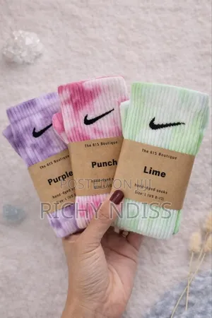 Tie-Dye Nike Socks (Green, Orange, Blue, Pink)