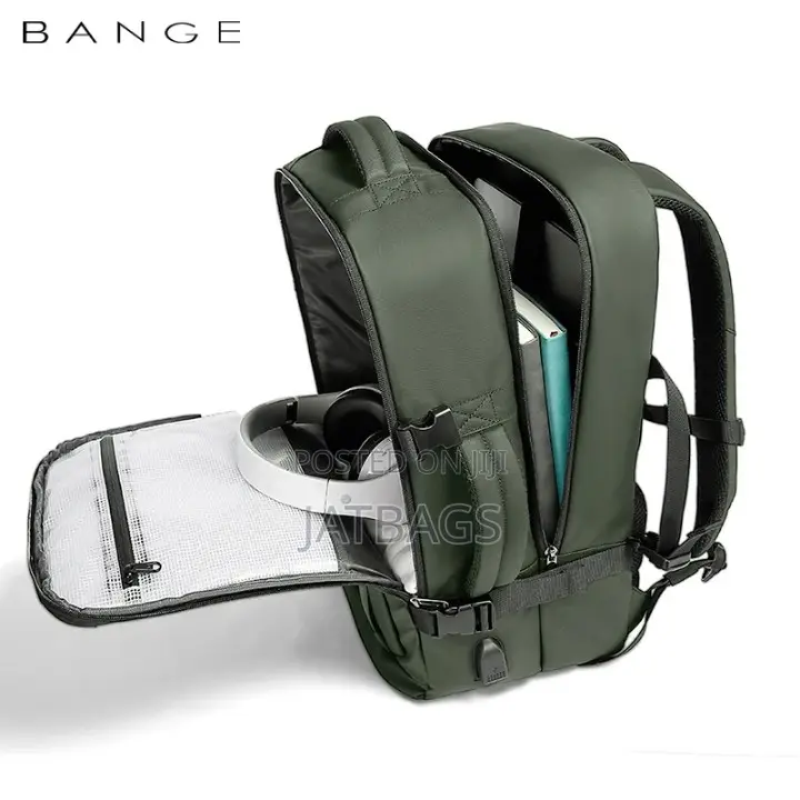 Bange Green Waterproof Anti-theft Laptop Backpack (Free Delivery)
