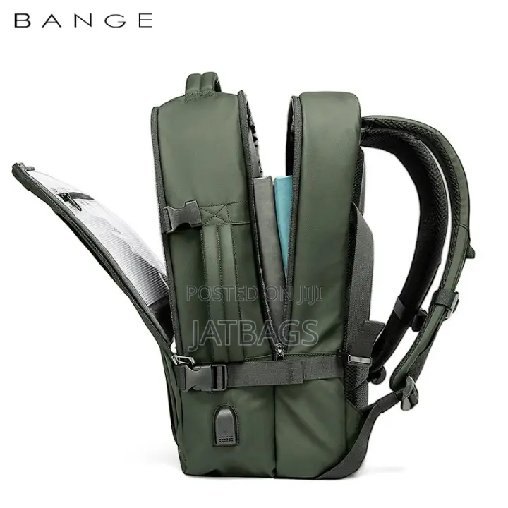 Bange Green Waterproof Anti-theft Laptop Backpack (Free Delivery)