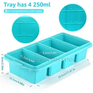 Silicone Soup And Food Freezer Tray - Easy Portion Control