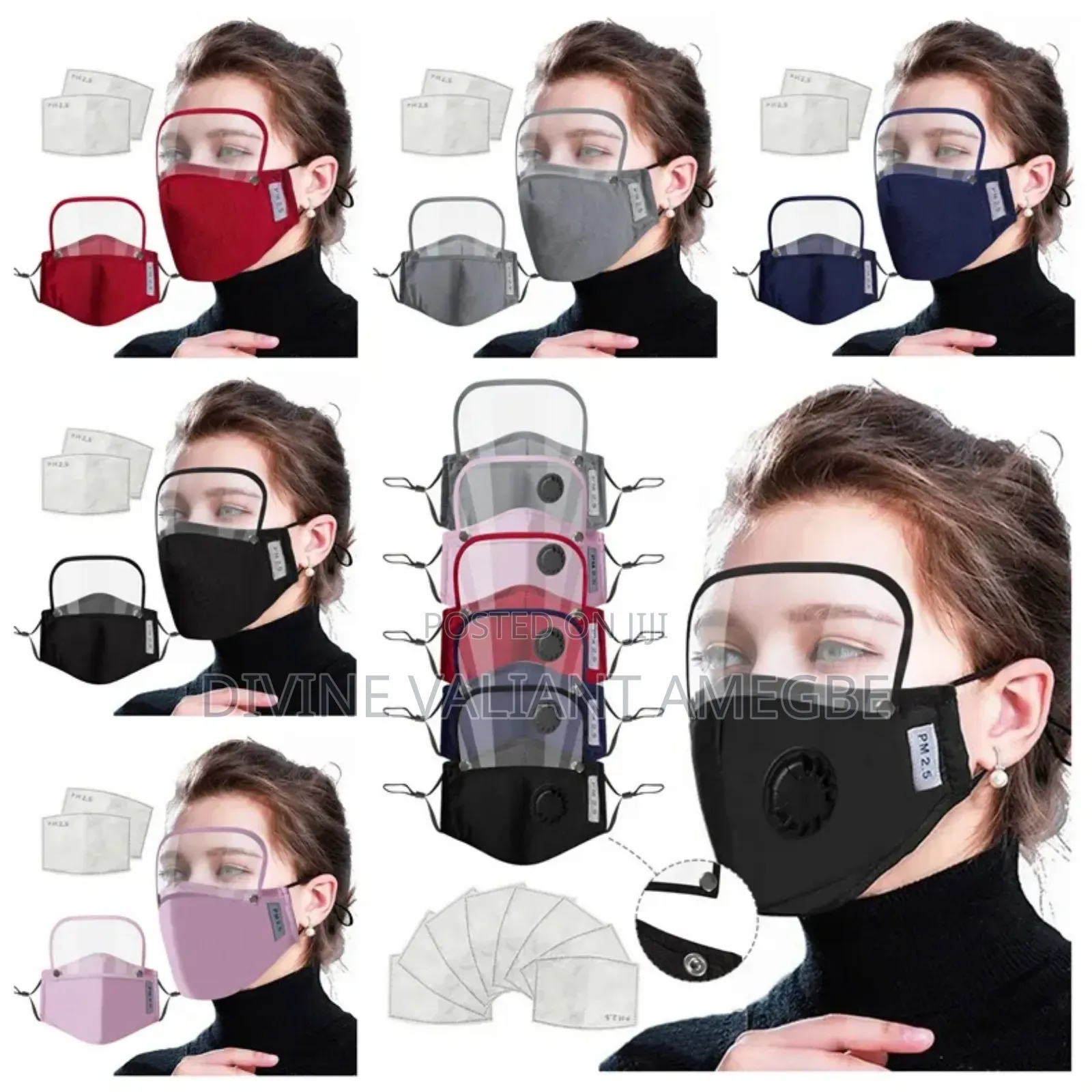 Mask, 2 In 1, Reusable, Detachable