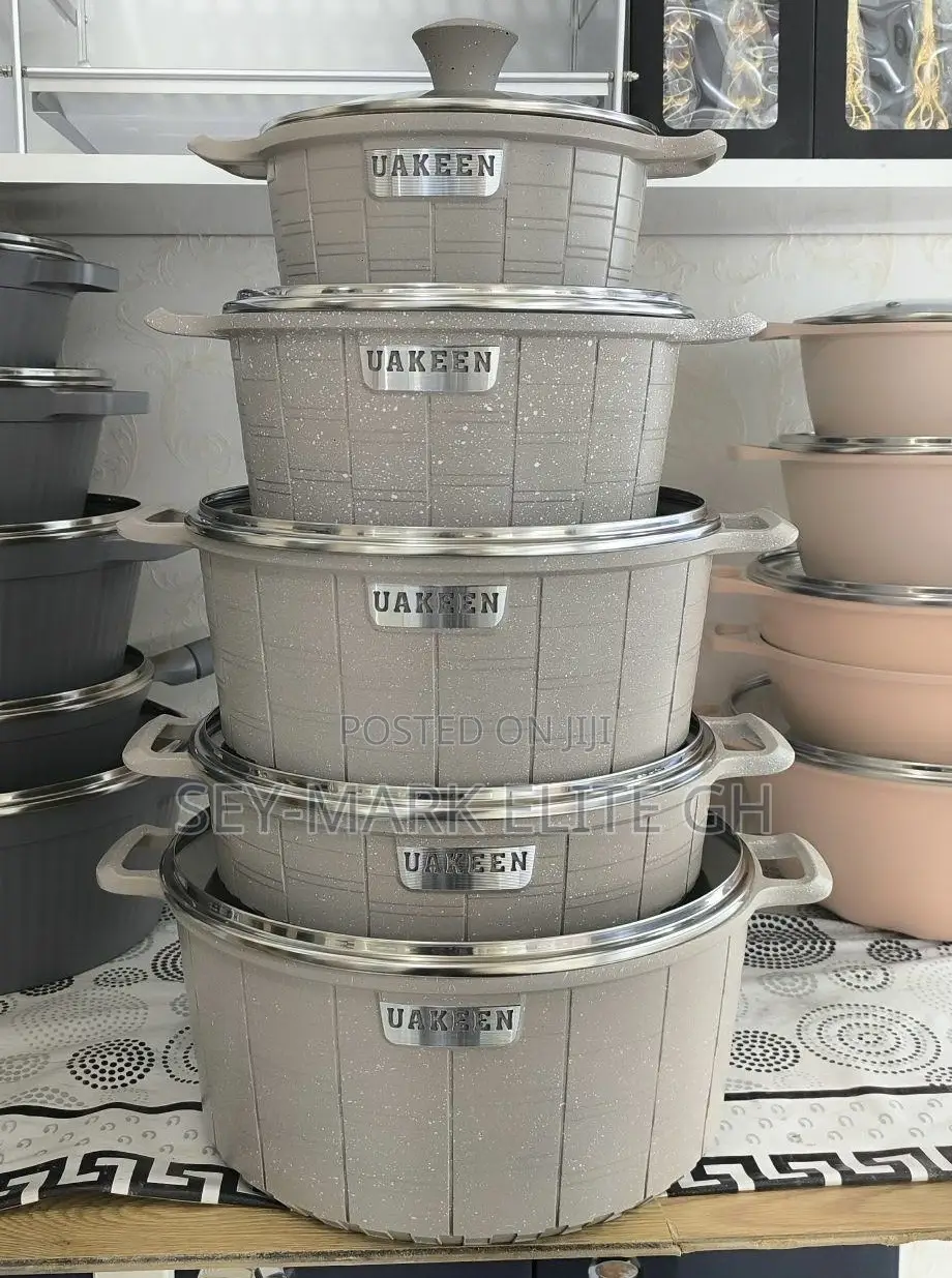 5 Set Uakeen Granite Nonstick Cookware