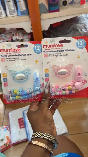 Mumlove Thumb Silicone Pacifier With Chain