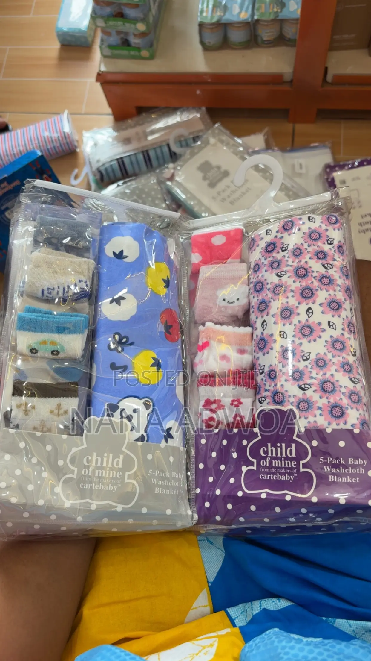 Child of Mine 5 Pack Baby Washcloth