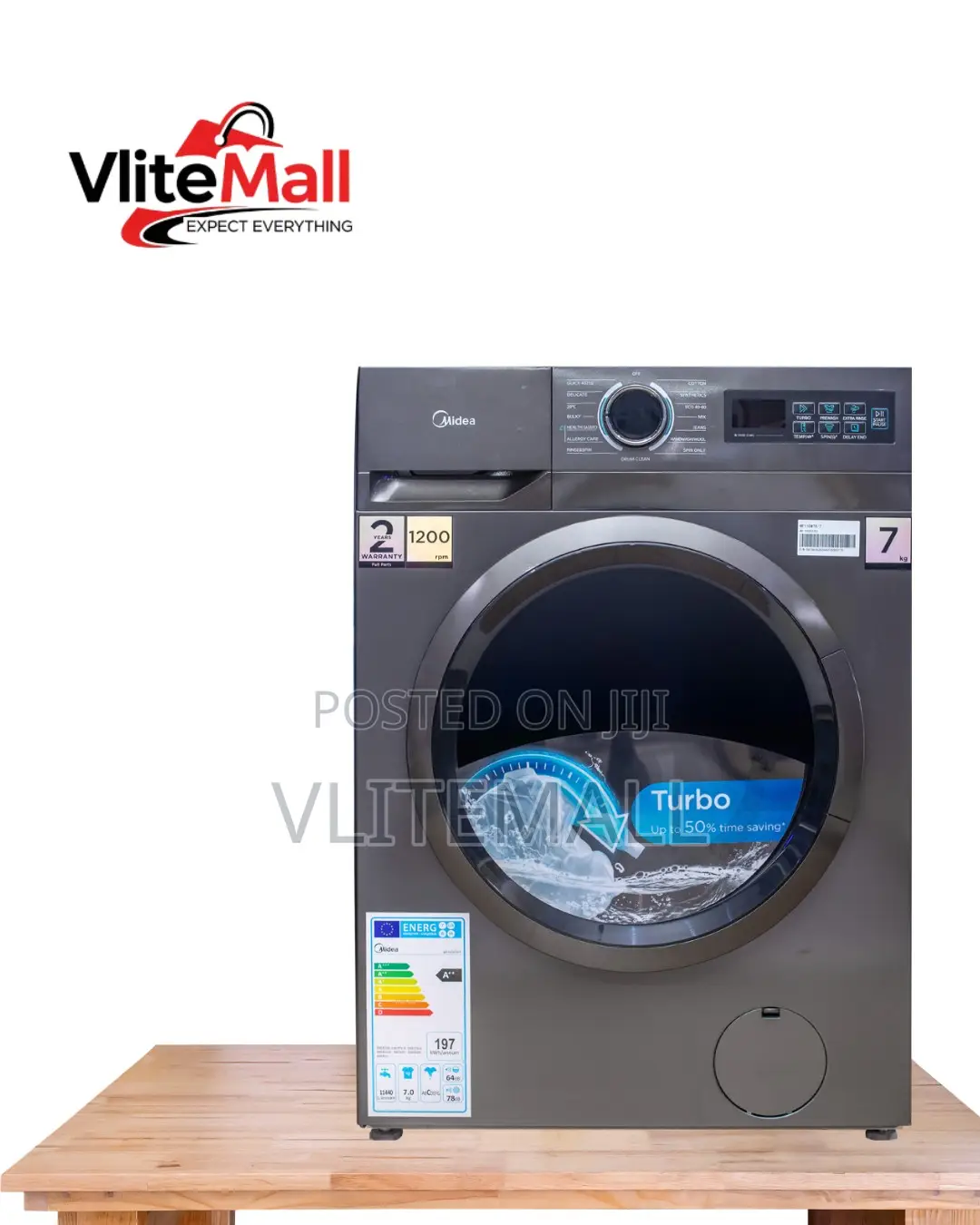 Midea Washing Machine Front Load 7kg Mf110w70/T