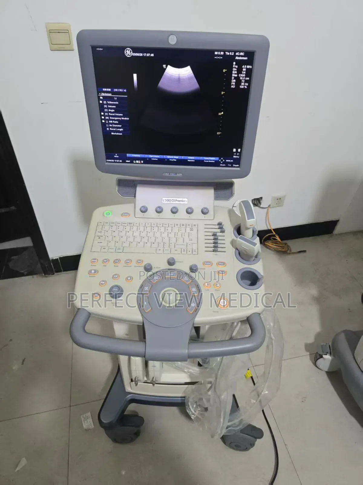 Slightly Foreign Used Ge C5 Premium 3d Color Doppler Scan Machine