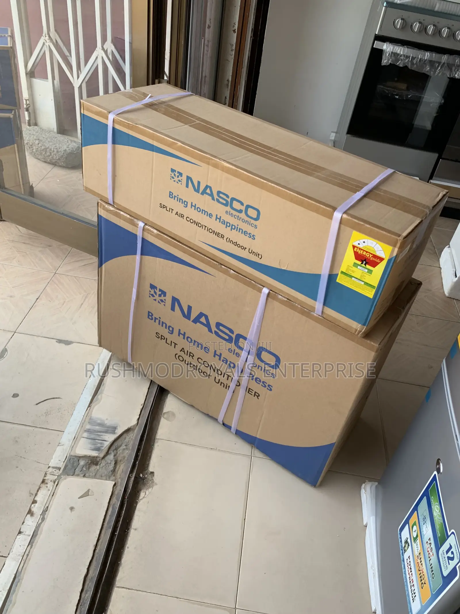 Nasco 1.5hp Turbo Cooling R410 Split Ac Sleek White Silent Operation