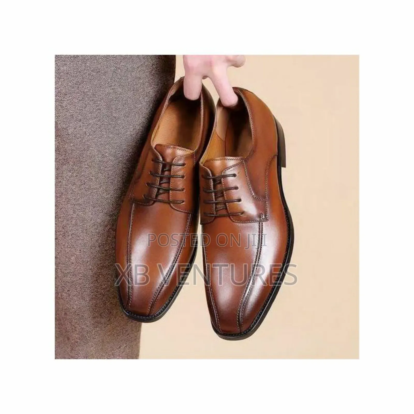 Deadly Clean Lace Up Brown Shoes