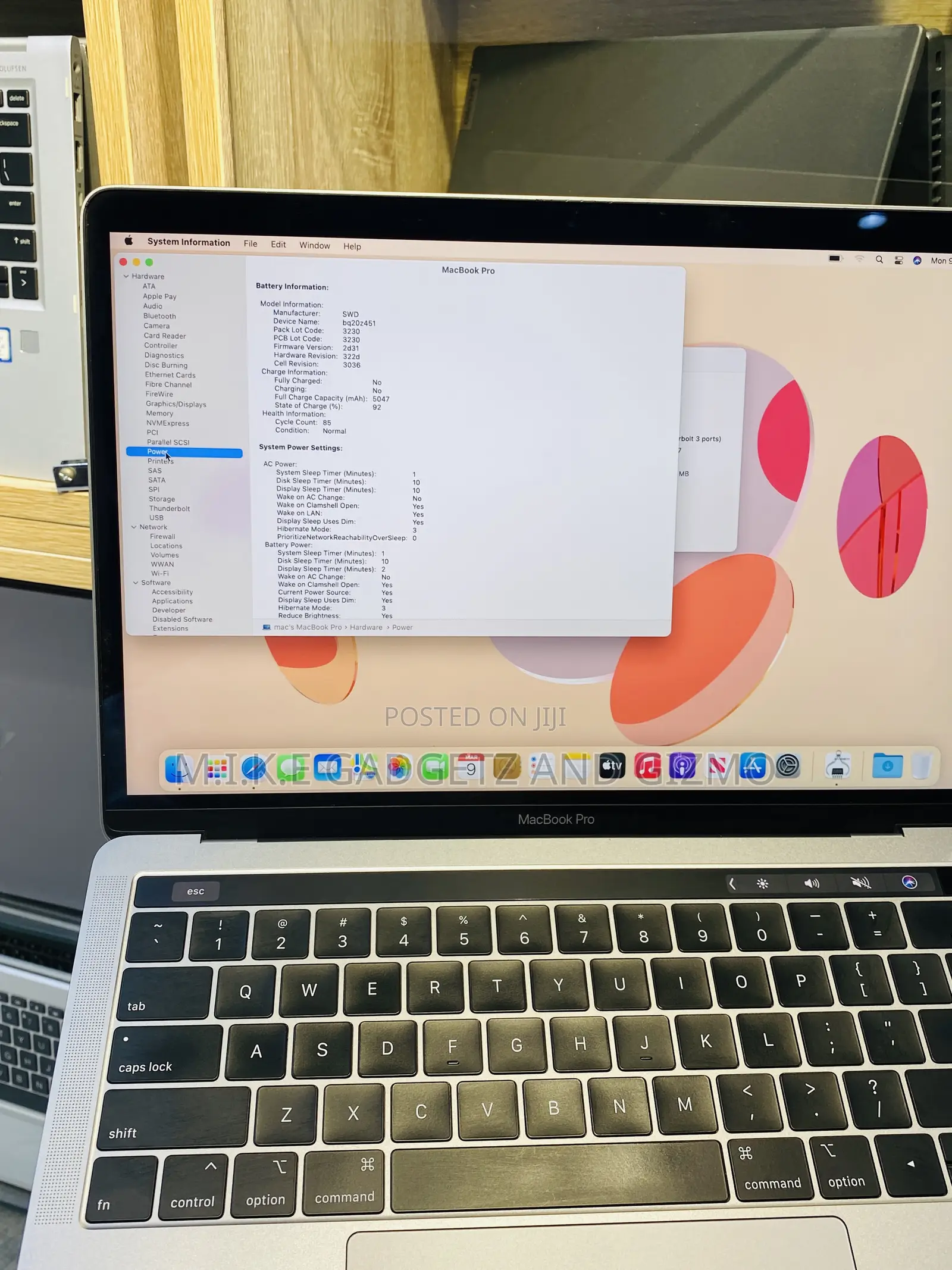 Laptop Apple MacBook Pro 2019 16GB Intel Core i7 SSD 512GB