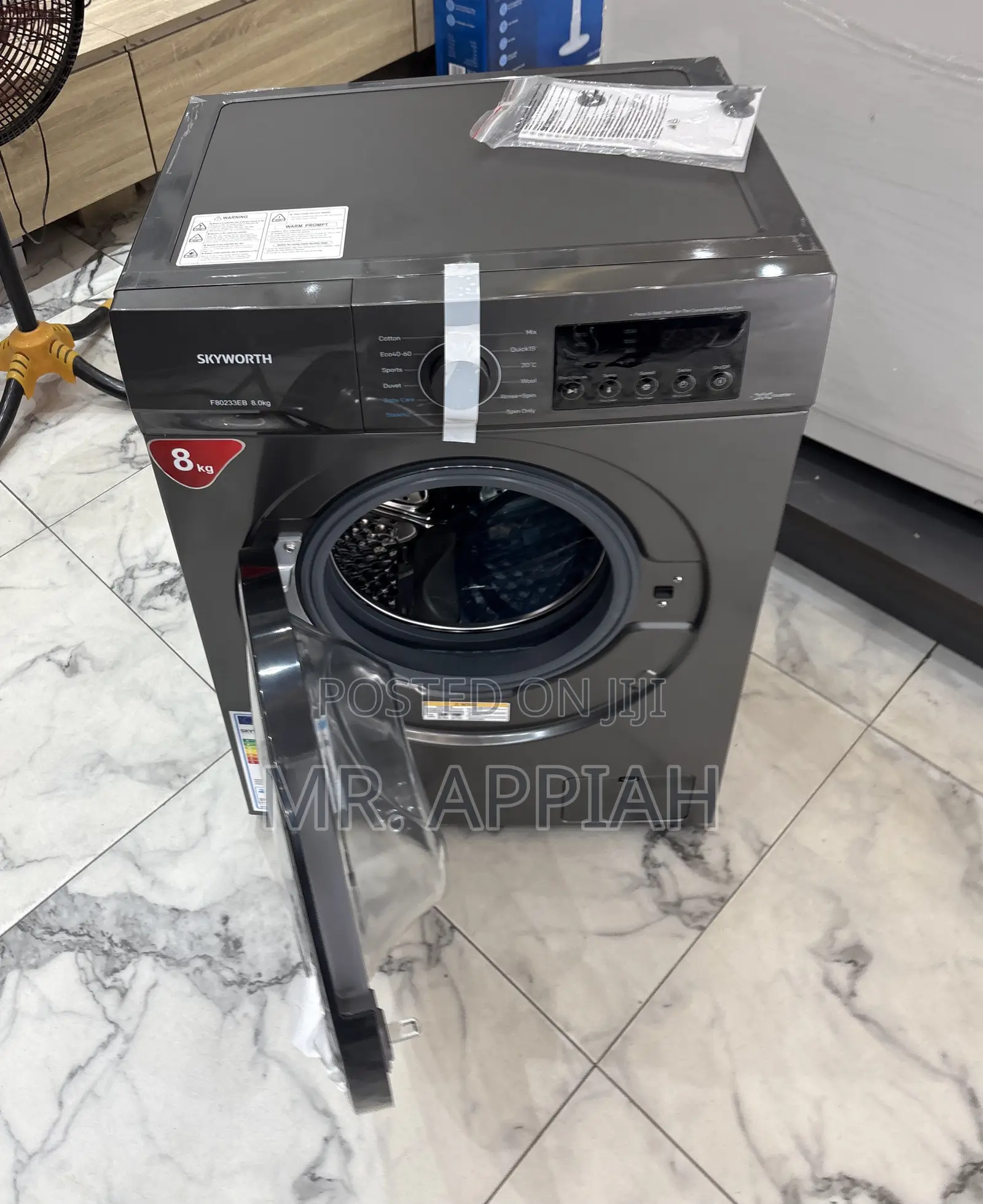 Affordable Sigma 8kg Full Automatic Electric Washing Machine(Gray)