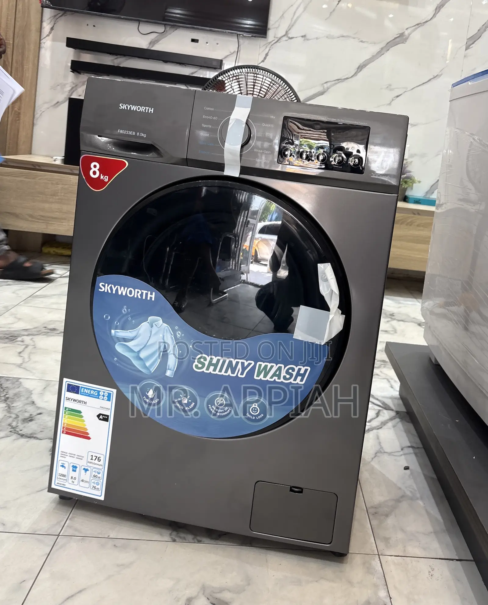 Shop Affordable Sigma 8kg Electric Washing Machine(Front Load)Gray 