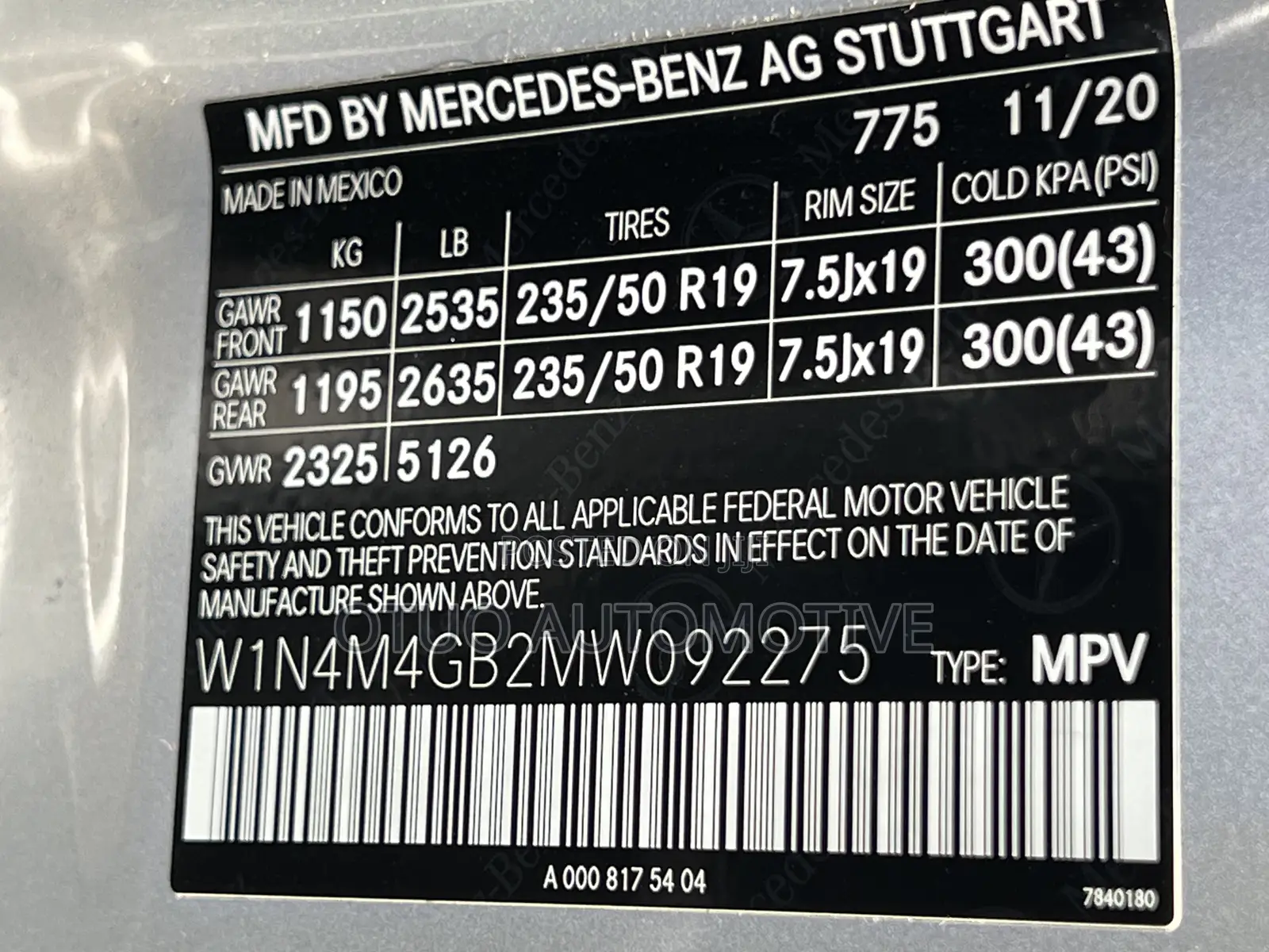 Mercedes-Benz GLB-Class GLB 250 4MATIC 2021 Silver