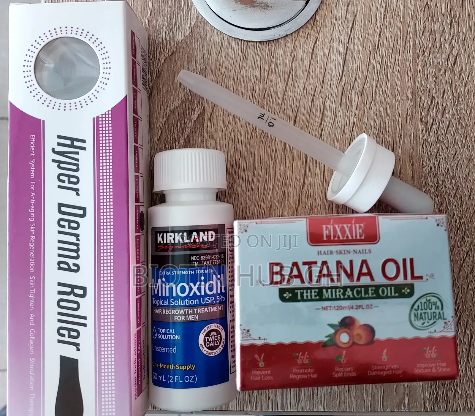 Kirkland Minoxidil,Derma Roller and Batana Oil Combo
