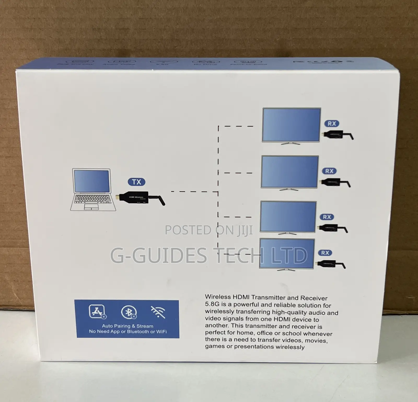 50m Hdmi Wireless Extender 1-Transmitter to 4-Receiver