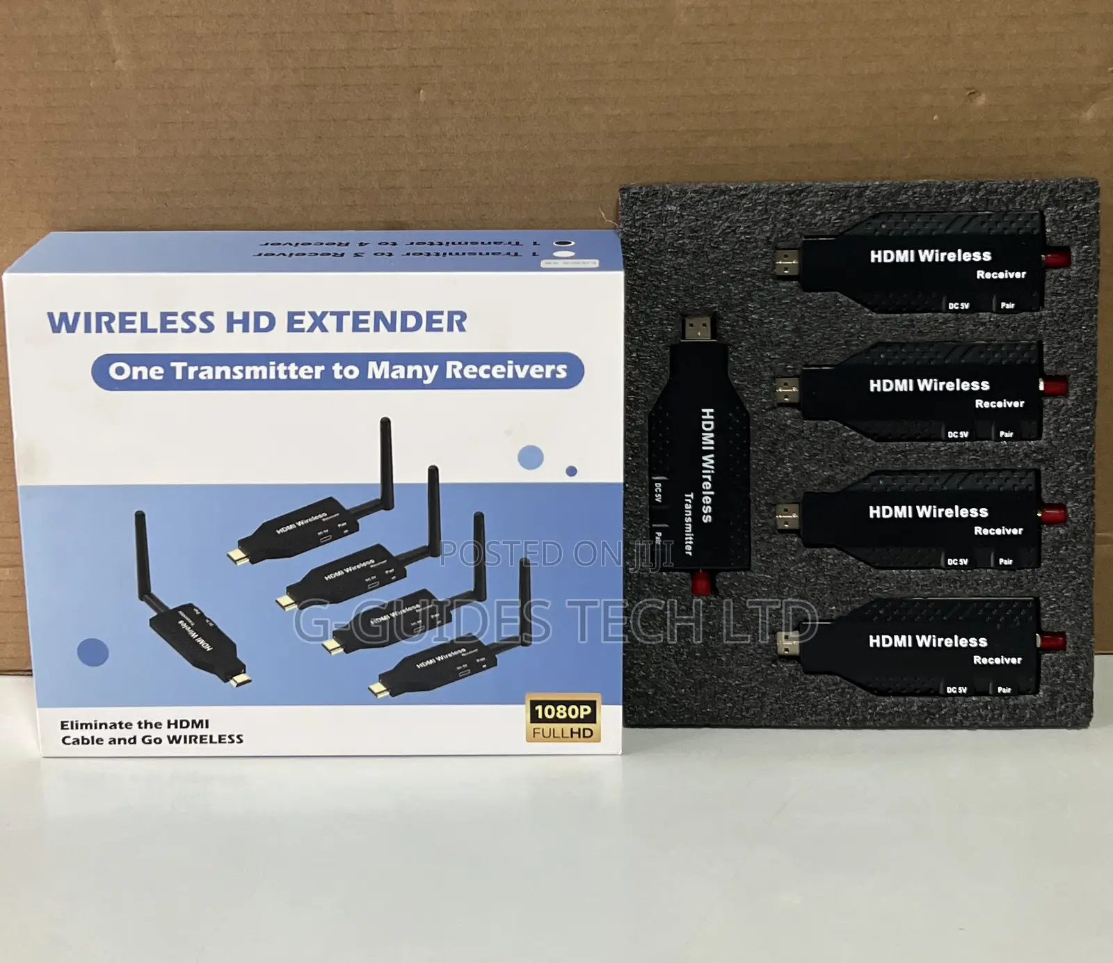 50m Hdmi Wireless Extender 1-Transmitter to 4-Receiver