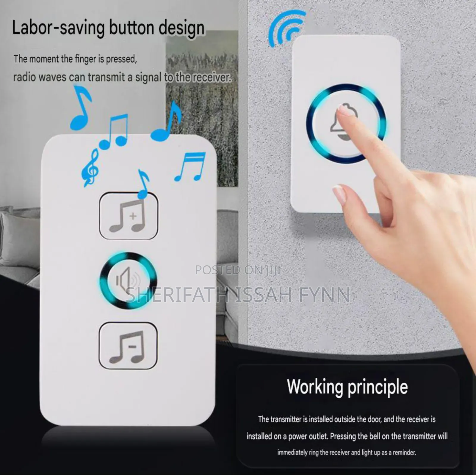 Wireless Doorbell - Easy Install
