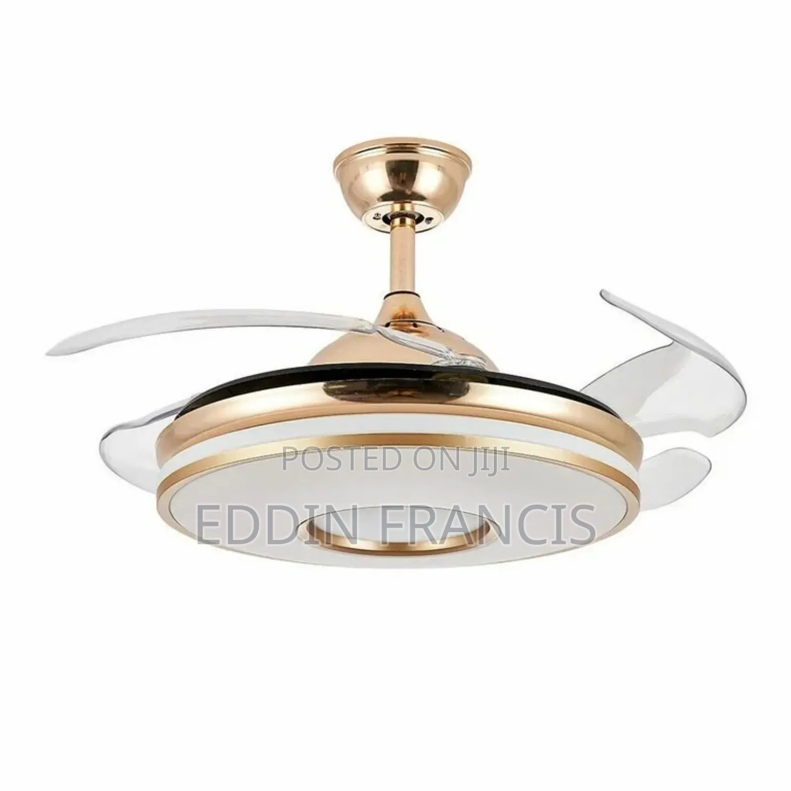 Luxury Crystal Fan Light