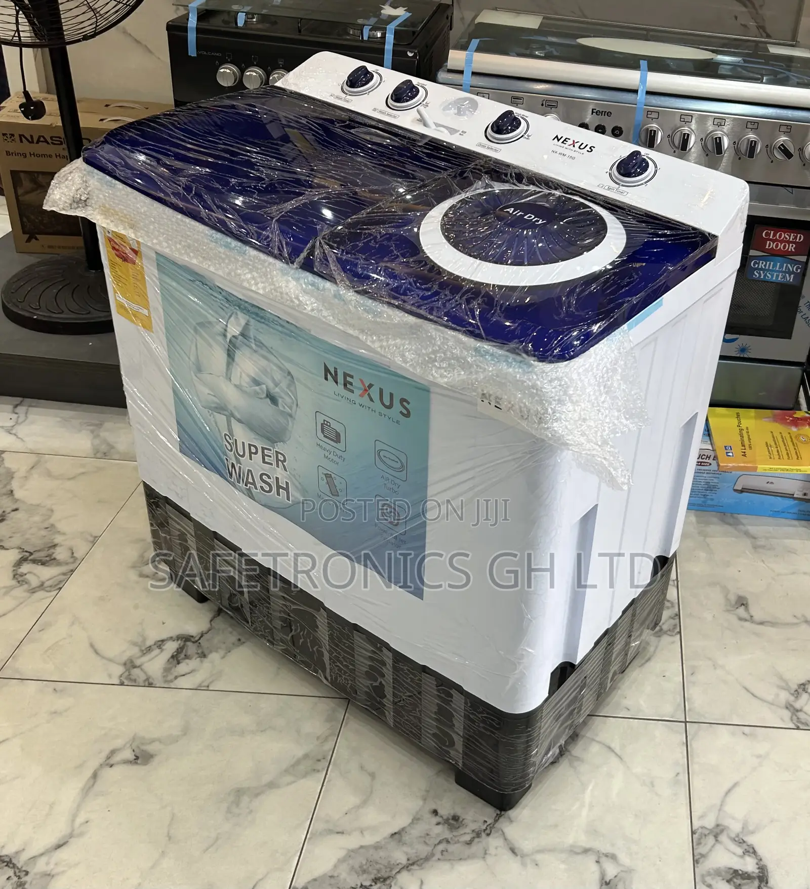 Choose White Nexus Semiautomatic 15kg Topload Washer