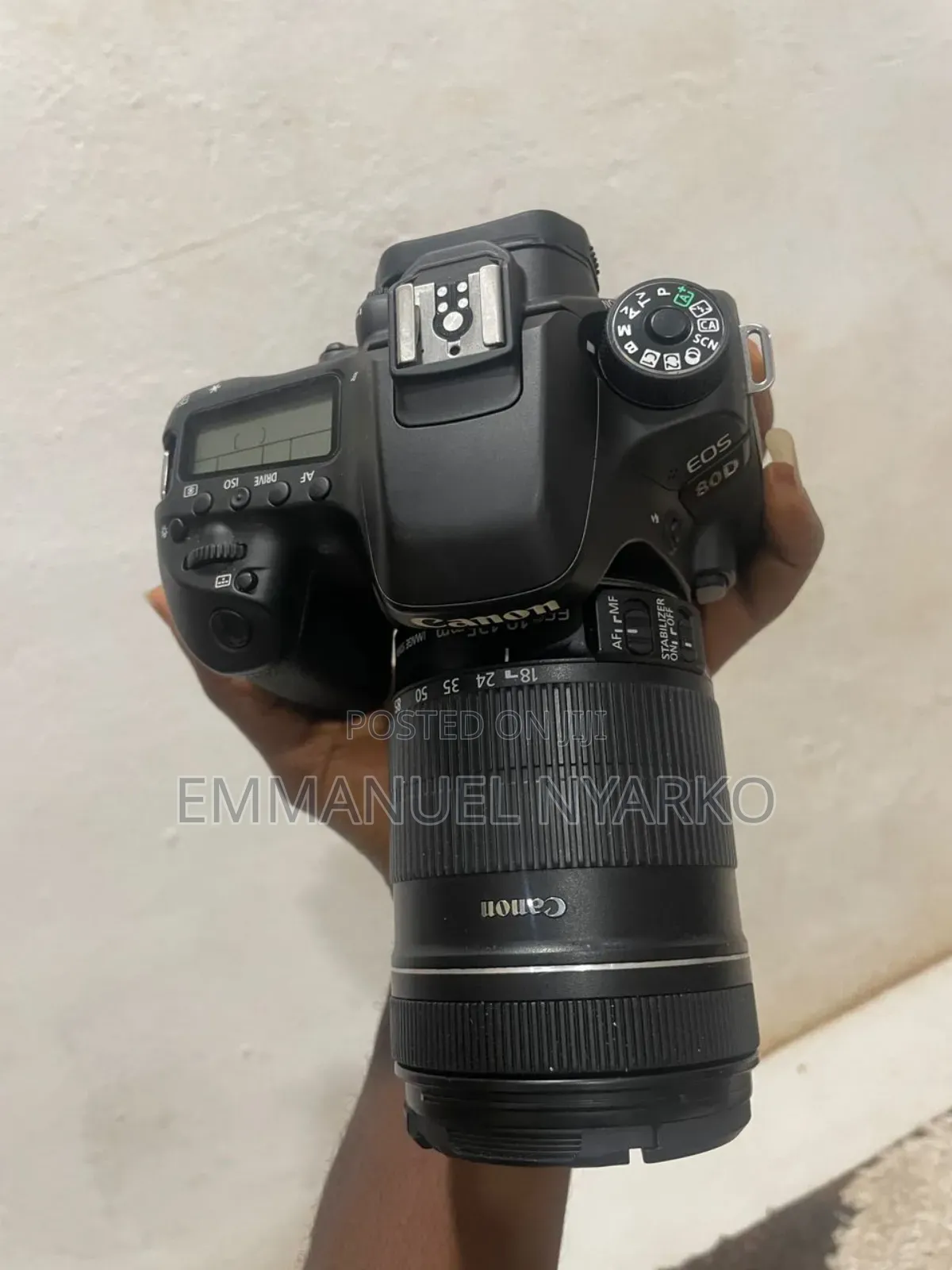 A Month Used Canon 80d With Two Batteries, Camera Bag Accessories