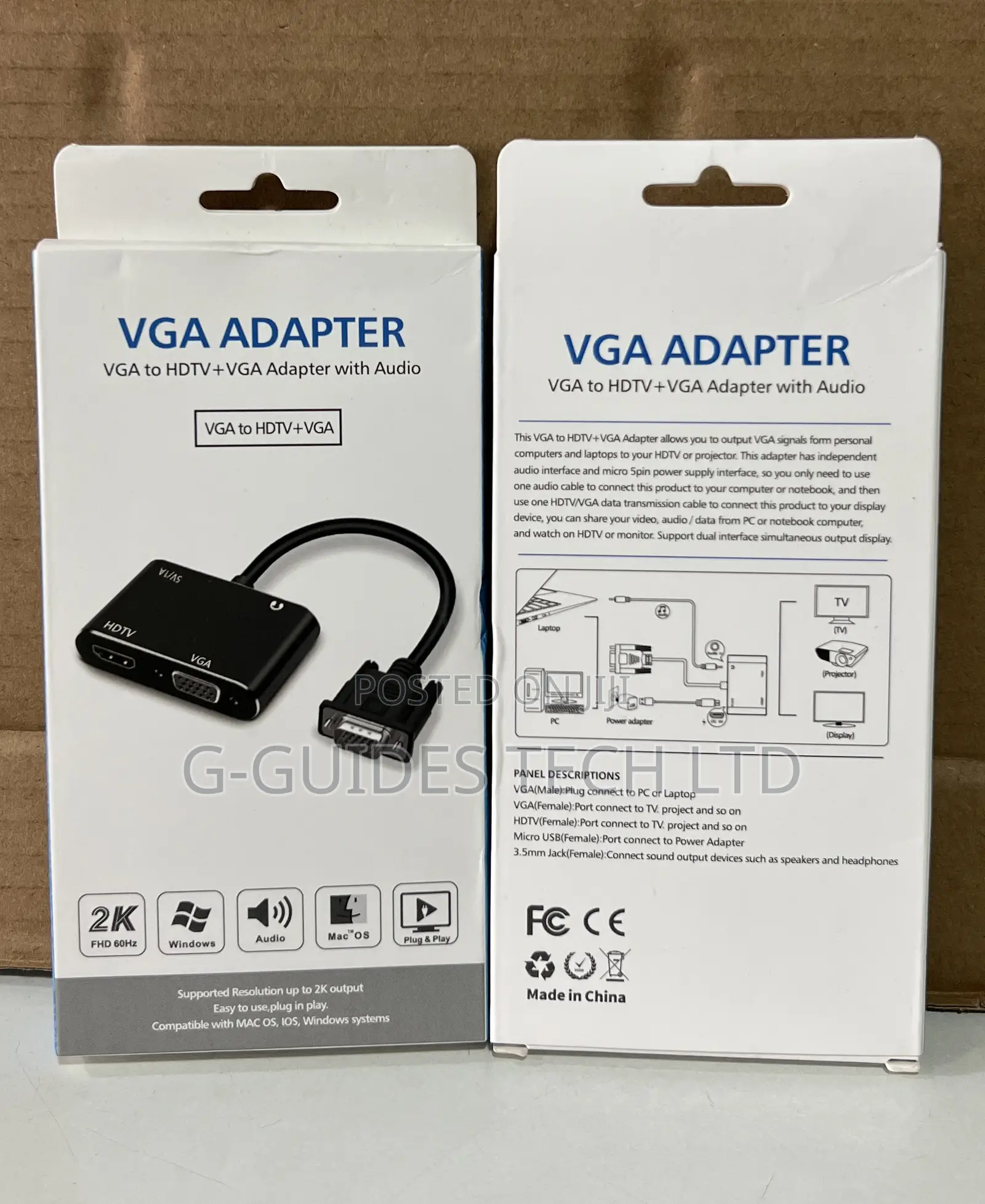 Vga to Hdmi + Vga With Audio Adapter or Converter