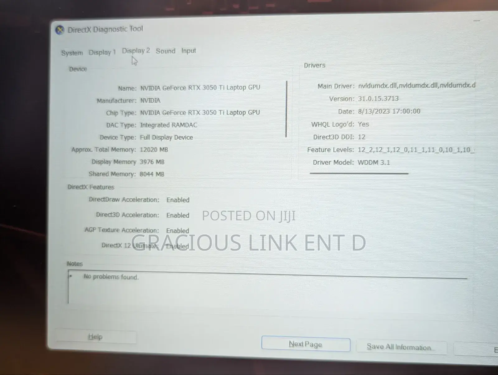 New Laptop Acer Nitro 5 16GB Intel Core i5 SSD 512GB
