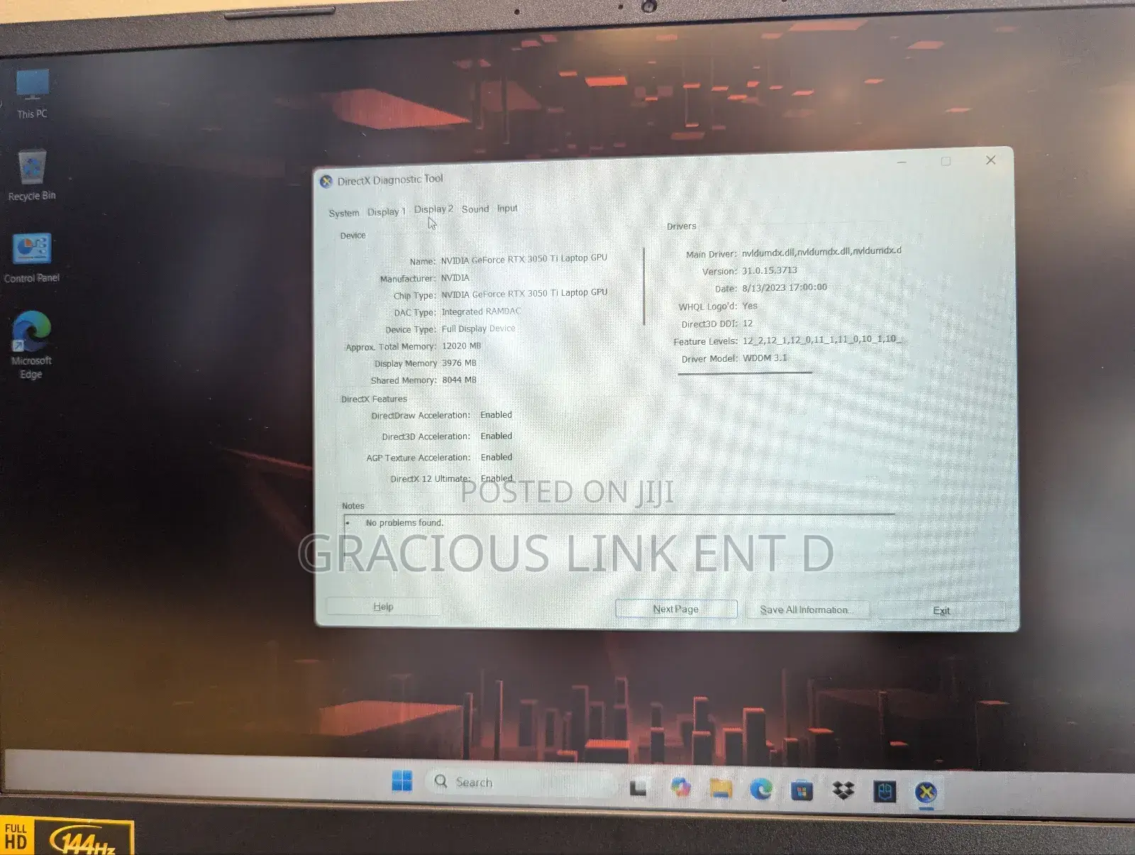 New Laptop Acer Nitro 5 16GB Intel Core i5 SSD 512GB