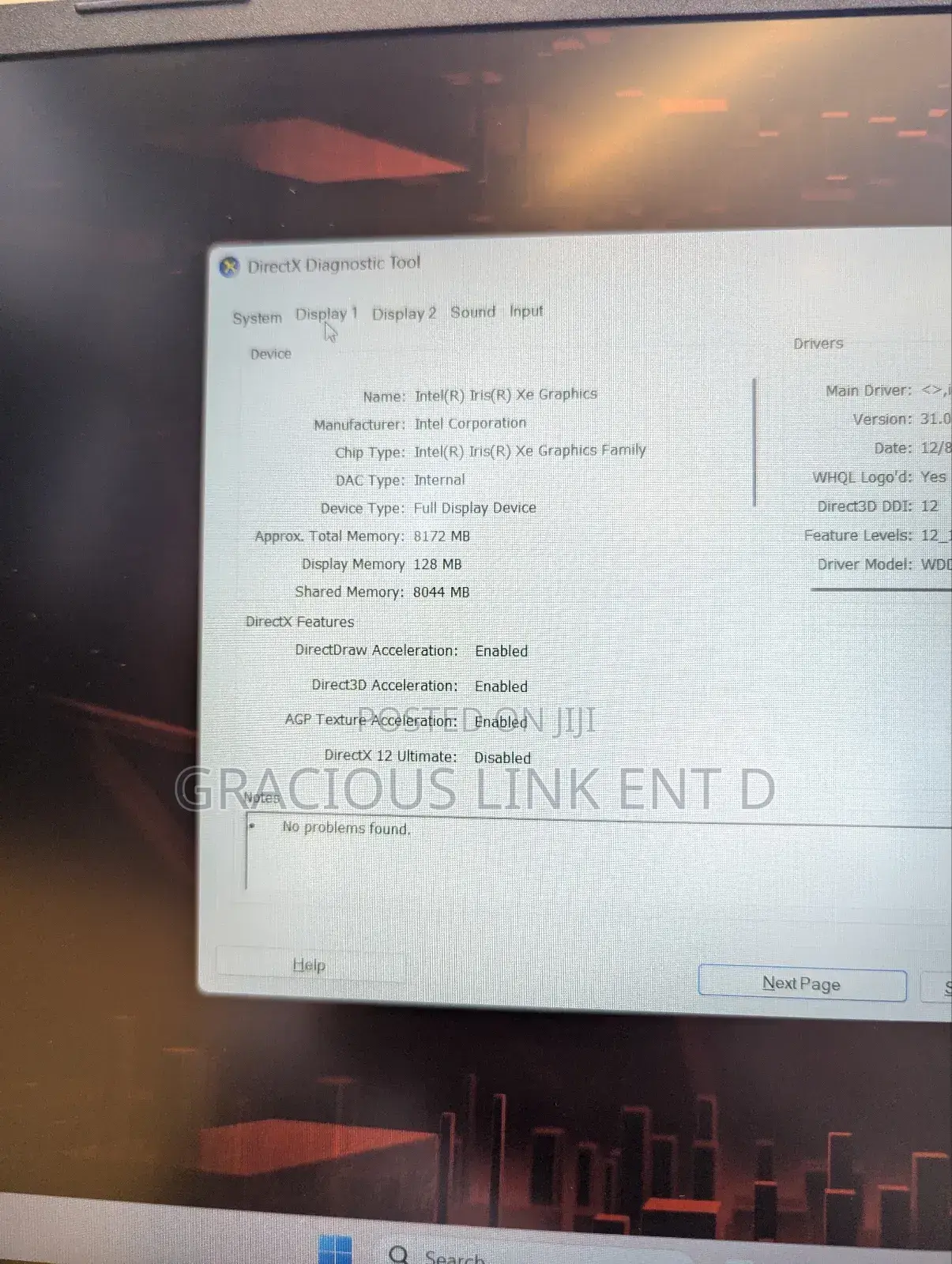 New Laptop Acer Nitro 5 16GB Intel Core i5 SSD 512GB