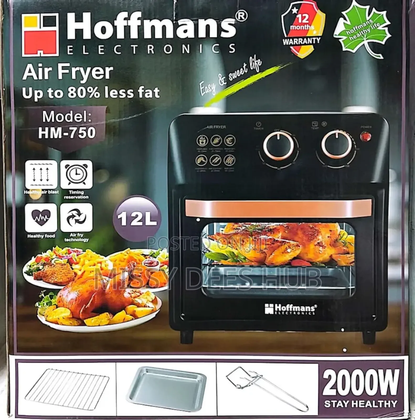 12l Hoffmans Air Fryer