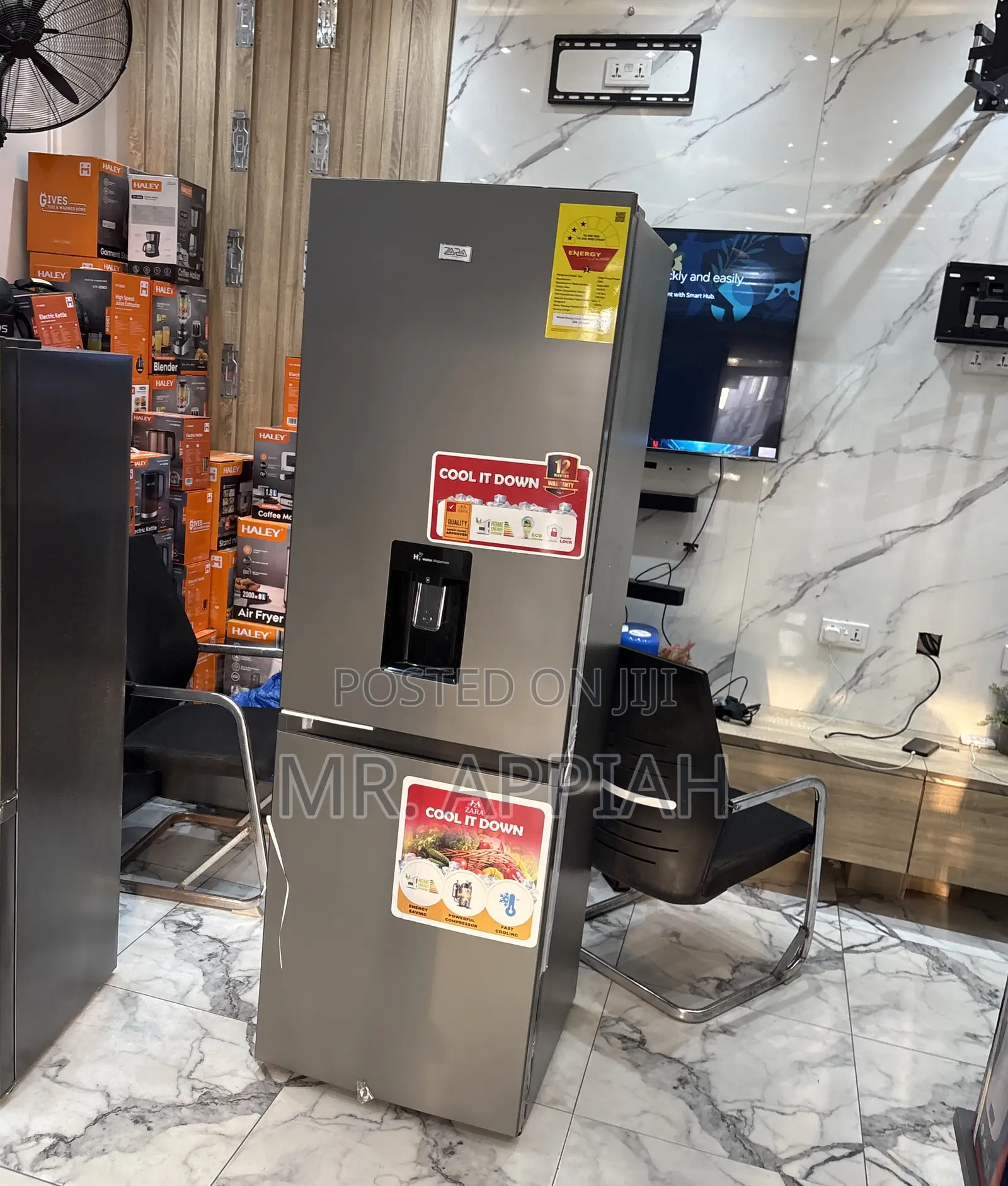 Choose Unique Zara-40bfwd 2 Door Refrigerator(Gray)